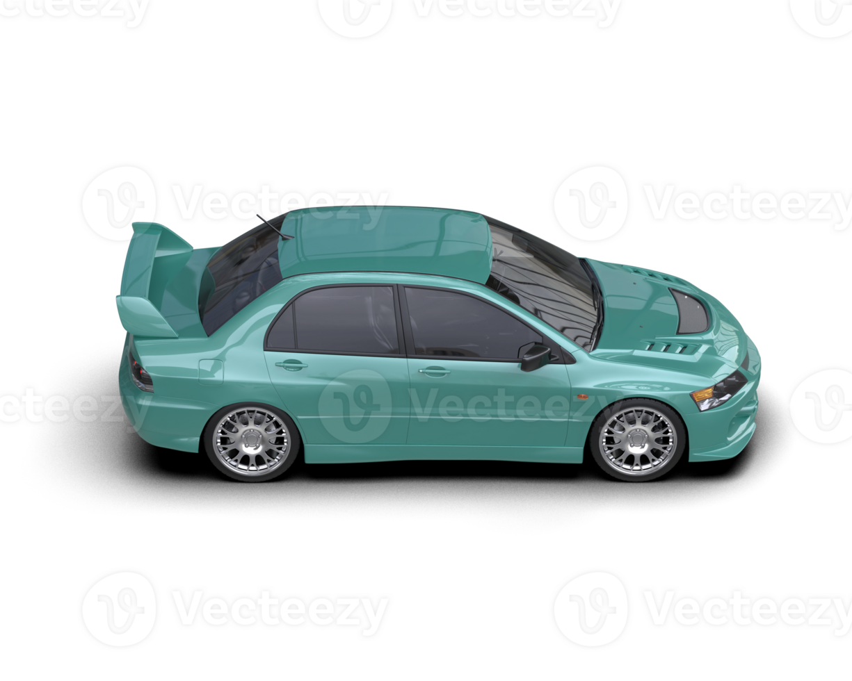 Realistic sport car isolated on background. 3d rendering - illustration png