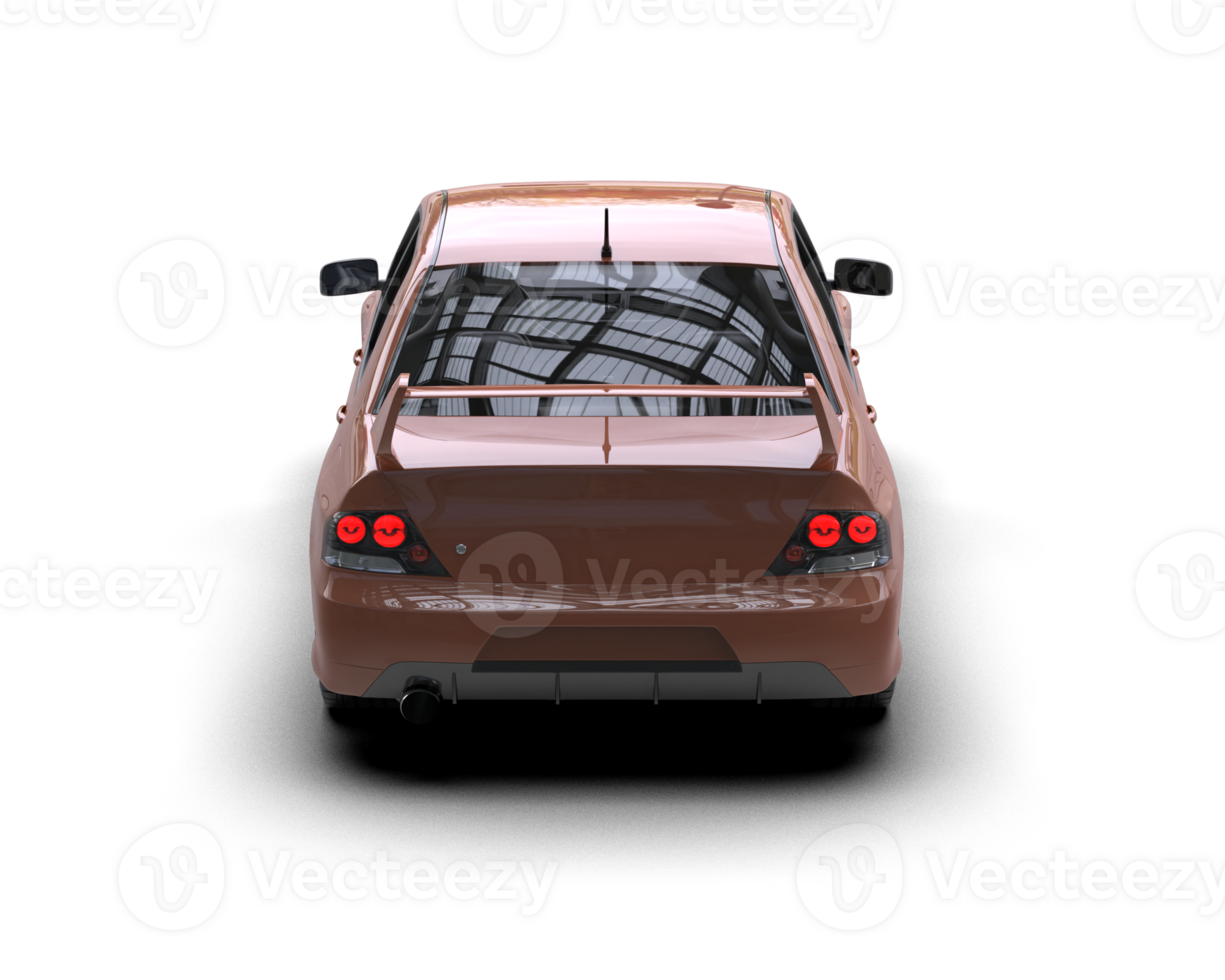 Realistic sport car isolated on background. 3d rendering - illustration png