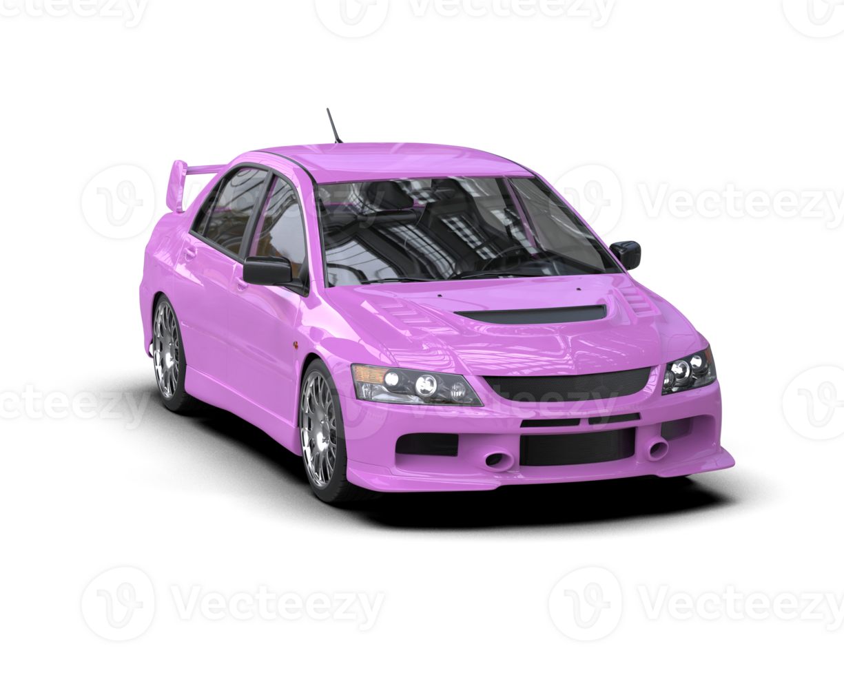 Realistic sport car isolated on background. 3d rendering - illustration png