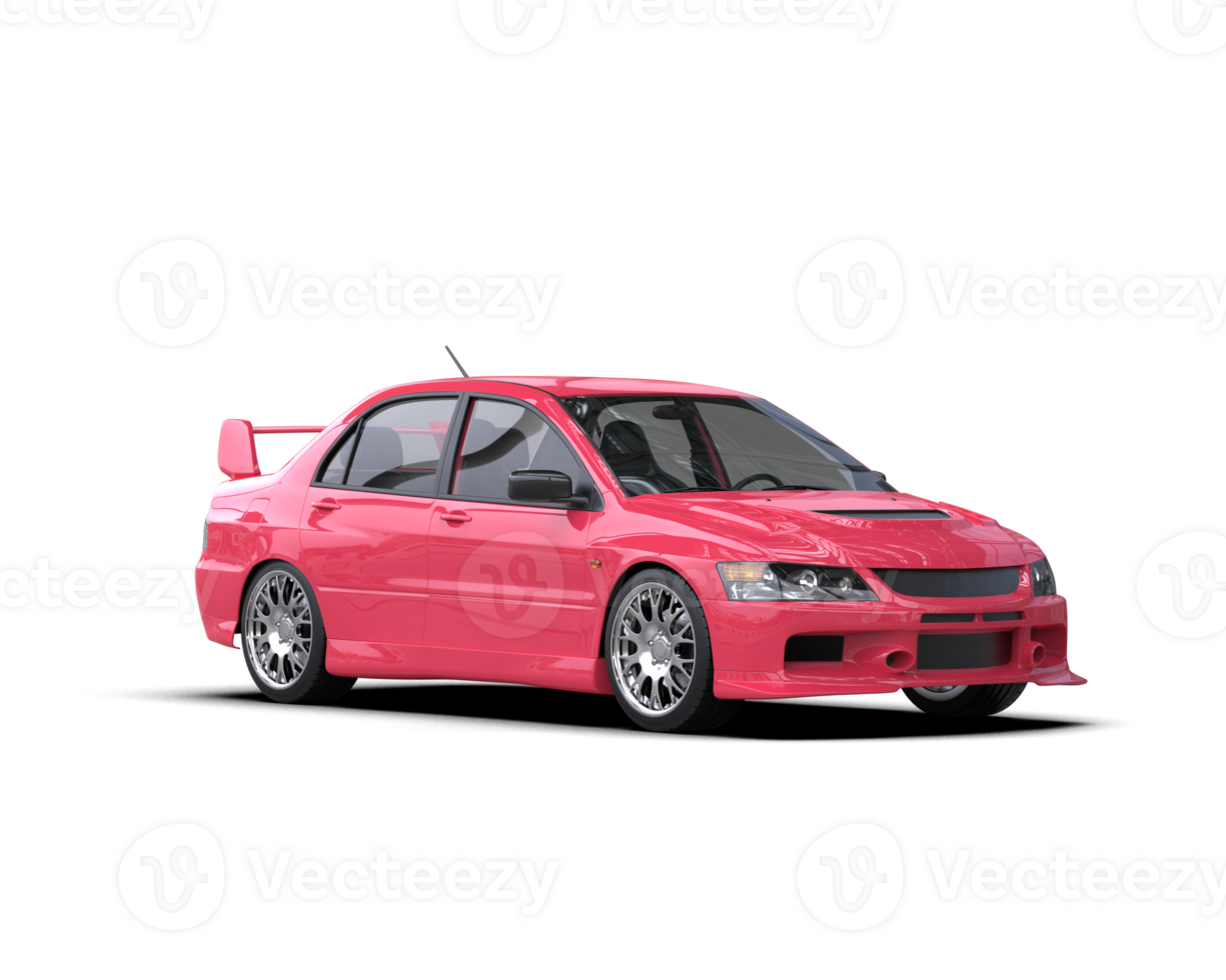 Realistic sport car isolated on background. 3d rendering - illustration png