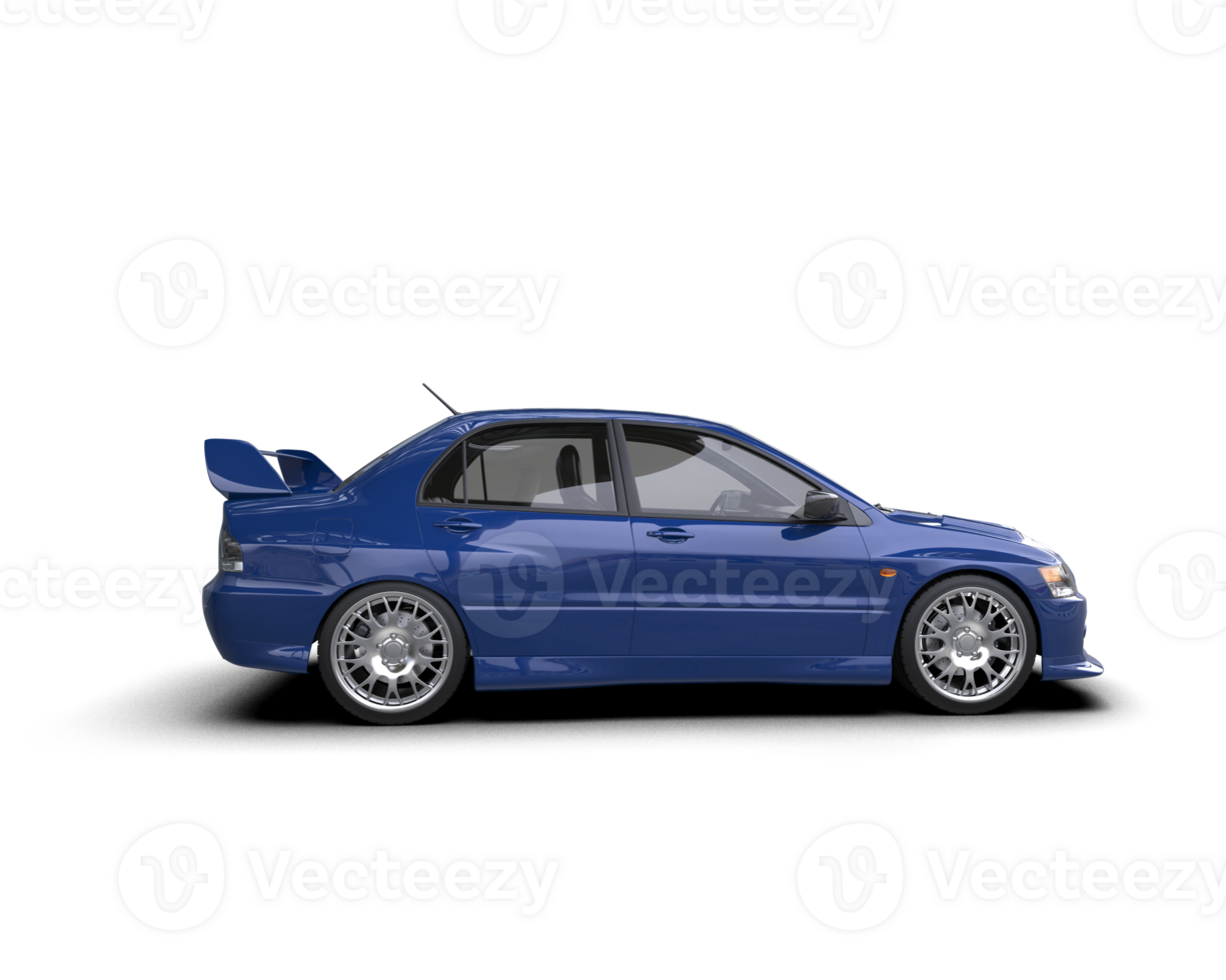 Realistic sport car isolated on background. 3d rendering - illustration png