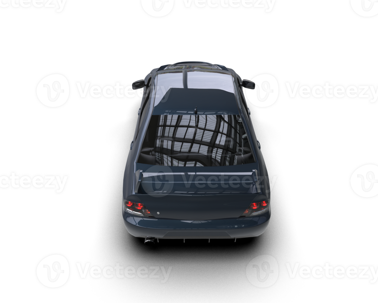 Realistic sport car isolated on background. 3d rendering - illustration png