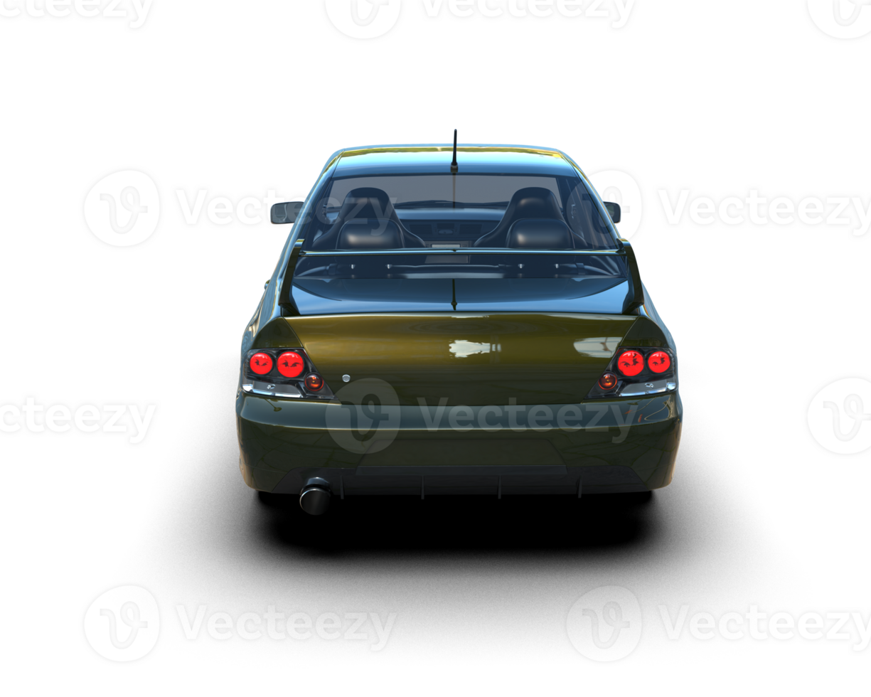 Realistic sport car isolated on background. 3d rendering - illustration png