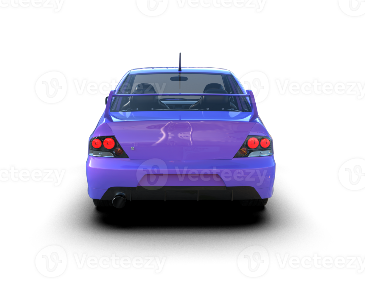 Realistic sport car isolated on background. 3d rendering - illustration png