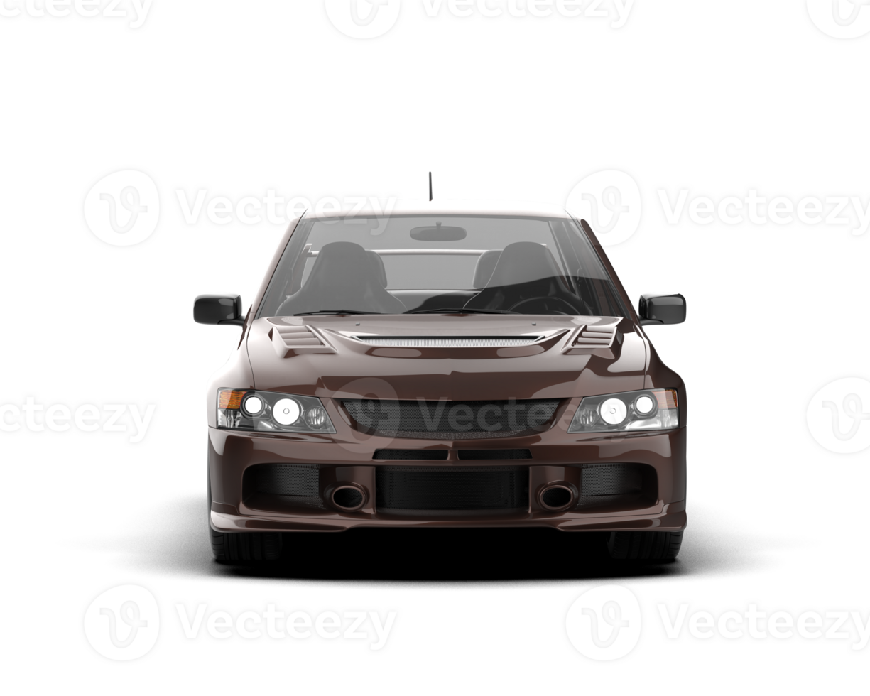 Realistic sport car isolated on background. 3d rendering - illustration png