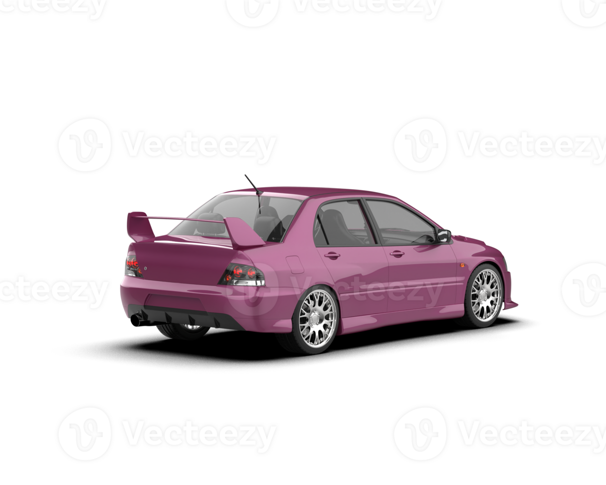 Realistic sport car isolated on background. 3d rendering - illustration png