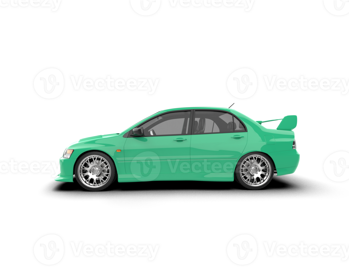 Realistic sport car isolated on background. 3d rendering - illustration png