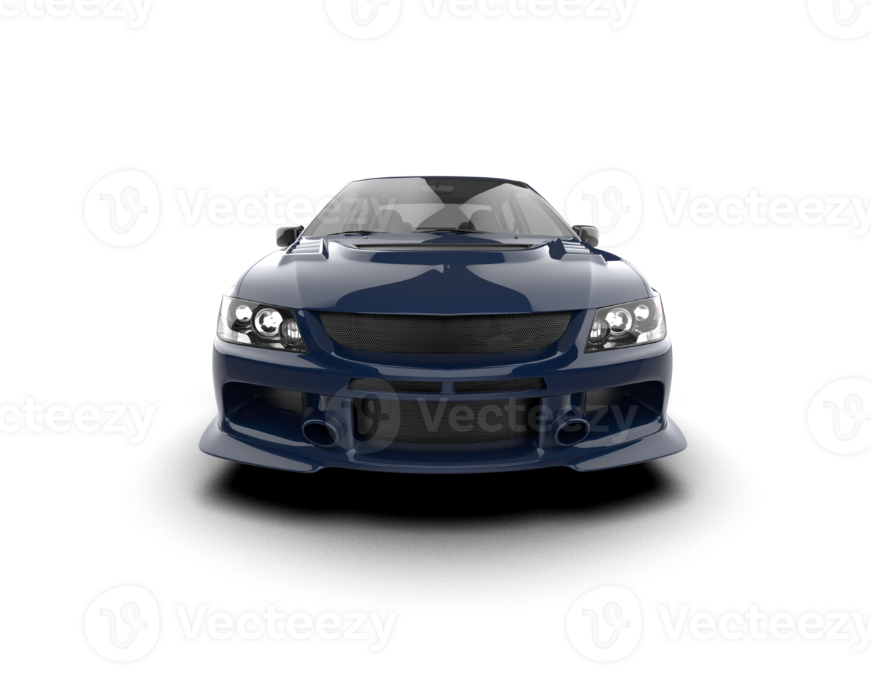 Realistic sport car isolated on background. 3d rendering - illustration png