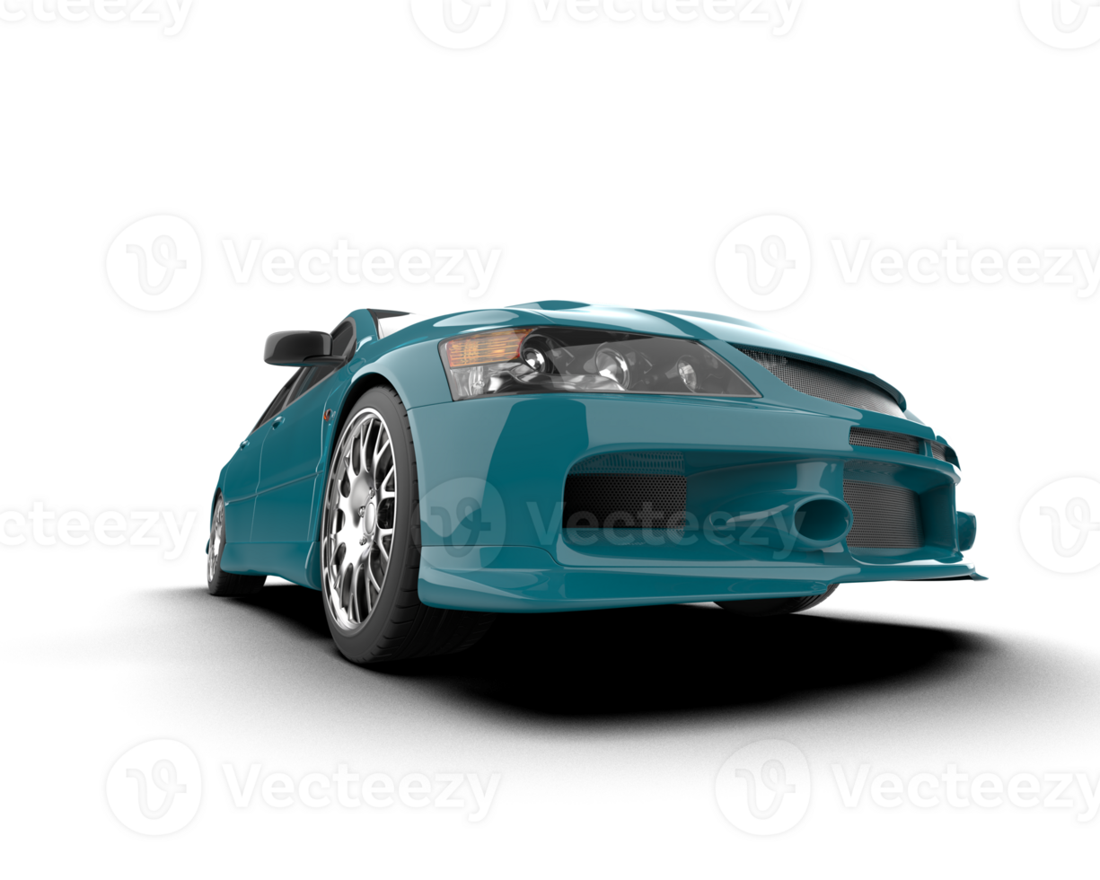 Realistic sport car isolated on background. 3d rendering - illustration png