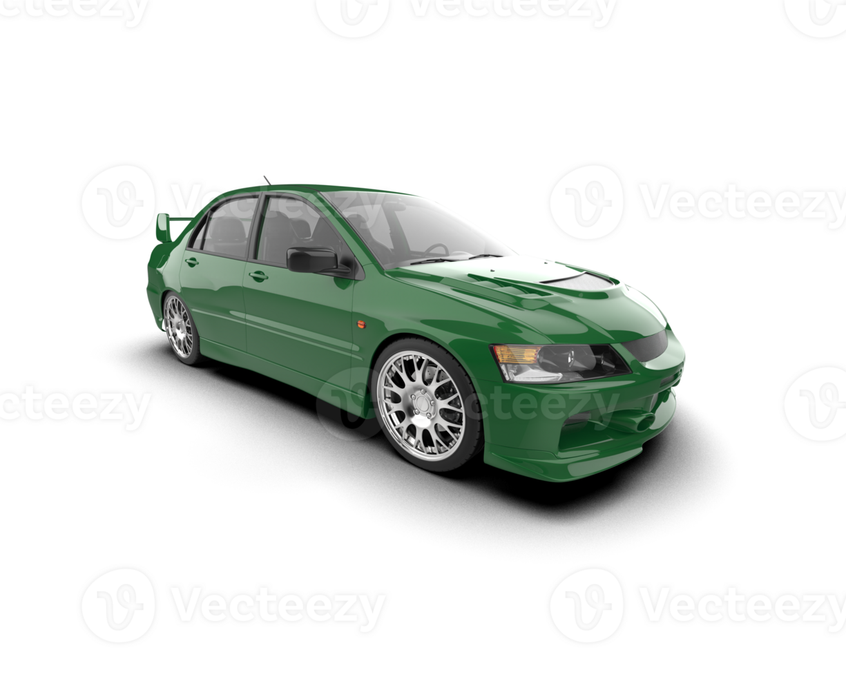 Realistic sport car isolated on background. 3d rendering - illustration png