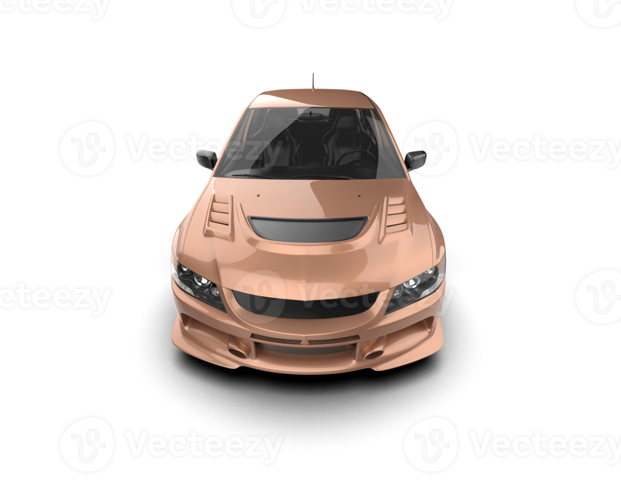Realistic sport car isolated on background. 3d rendering - illustration png