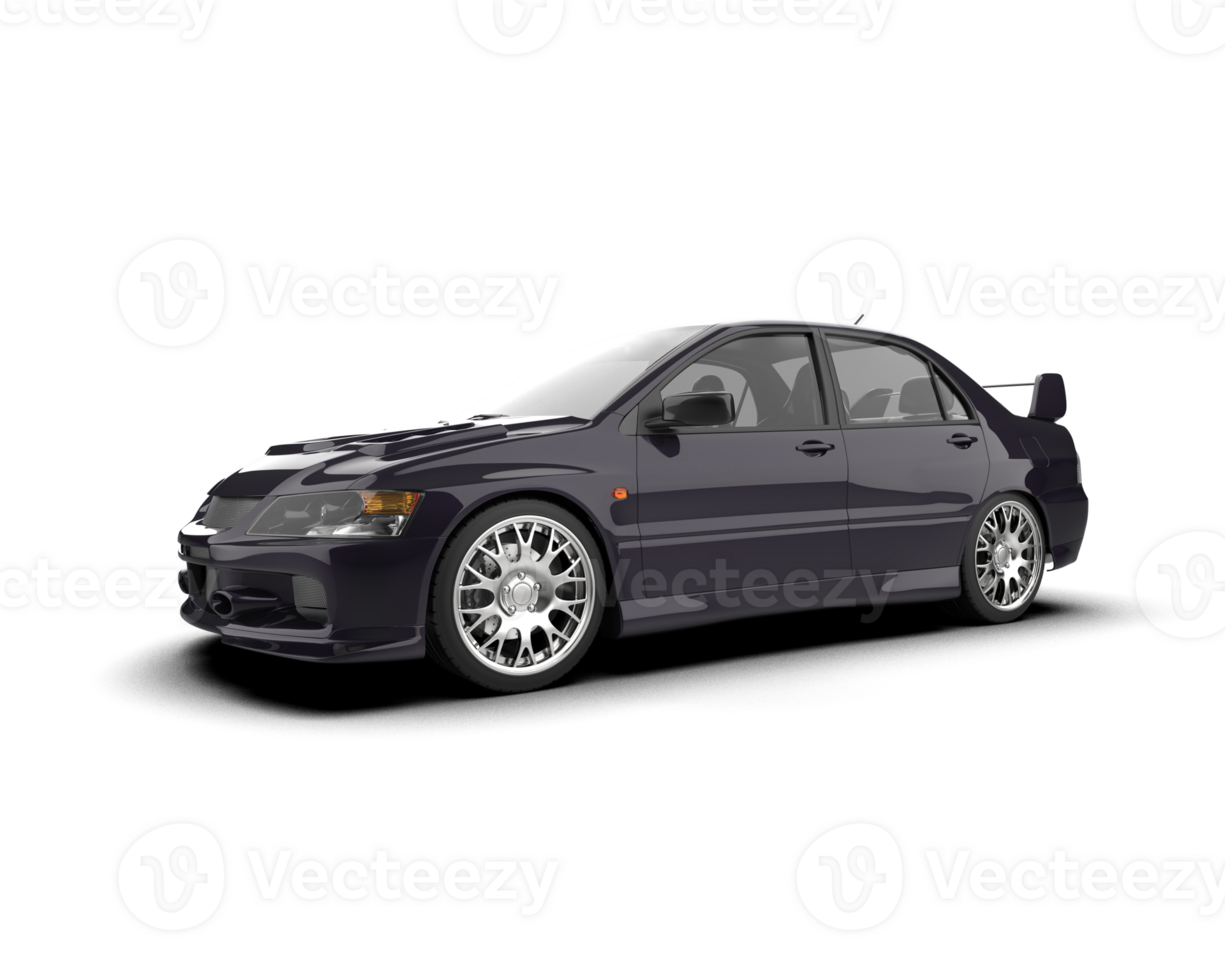 Realistic sport car isolated on background. 3d rendering - illustration png