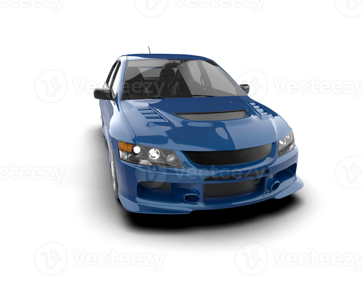Realistic sport car isolated on background. 3d rendering - illustration png