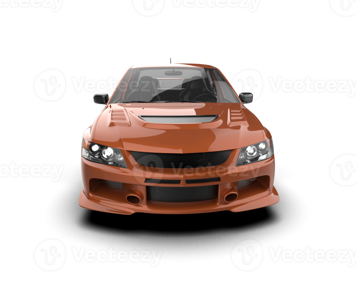 Realistic sport car isolated on background. 3d rendering - illustration png