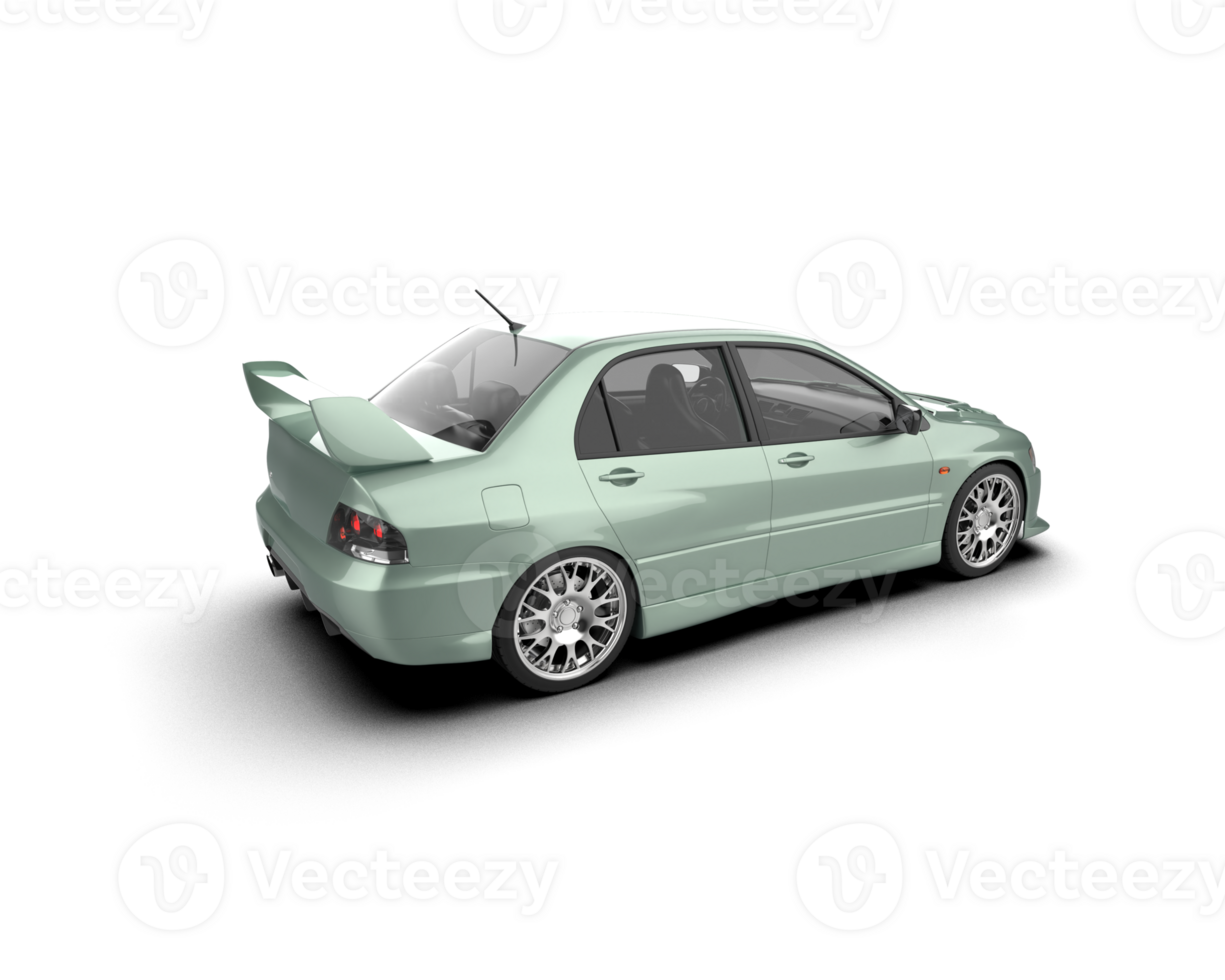 Realistic sport car isolated on background. 3d rendering - illustration png
