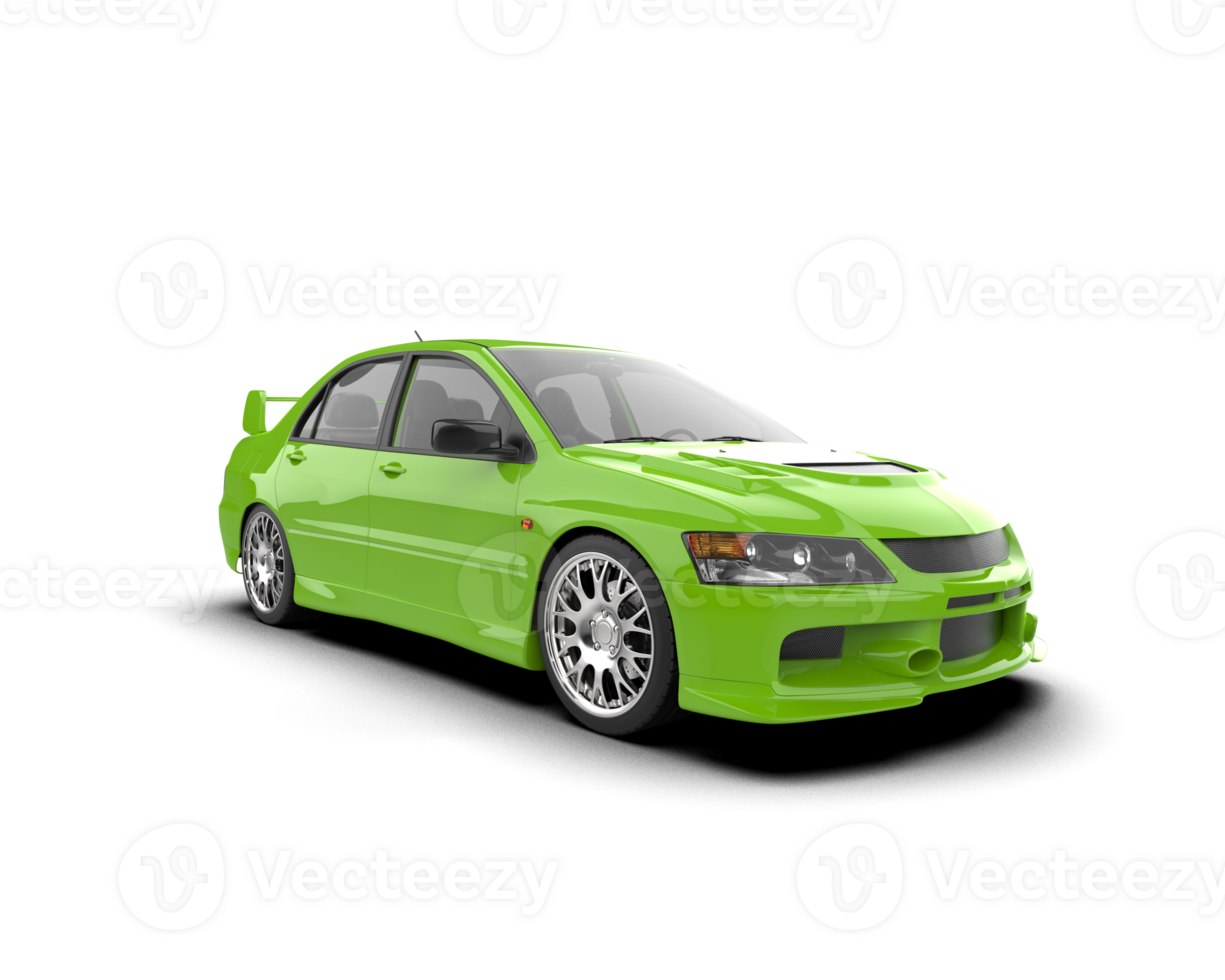 Realistic sport car isolated on background. 3d rendering - illustration png