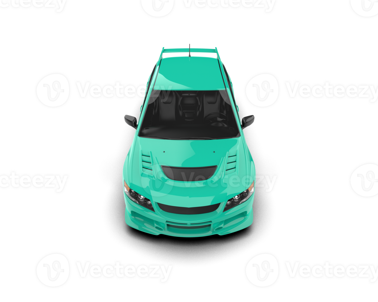 Realistic sport car isolated on background. 3d rendering - illustration png