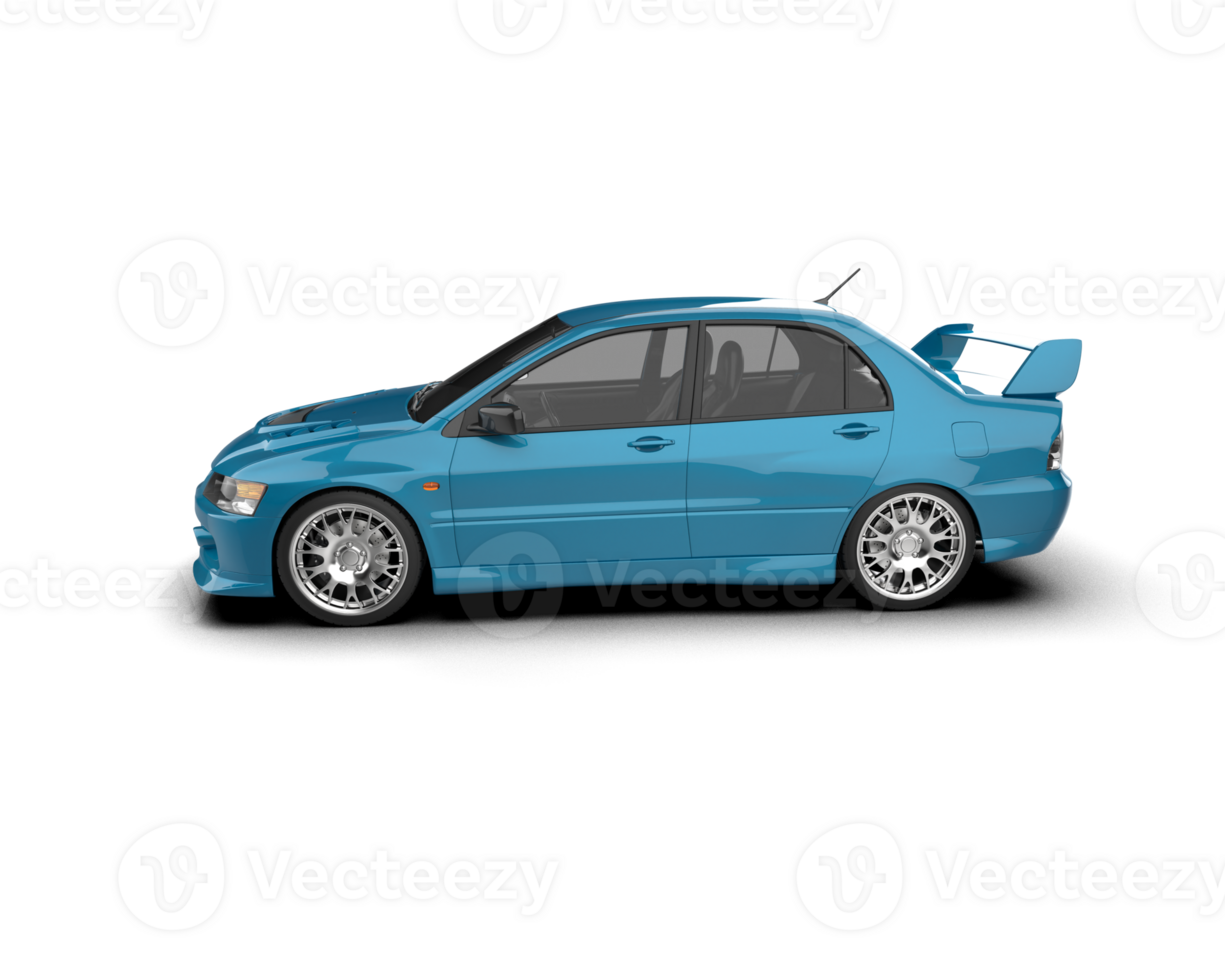 Realistic sport car isolated on background. 3d rendering - illustration png