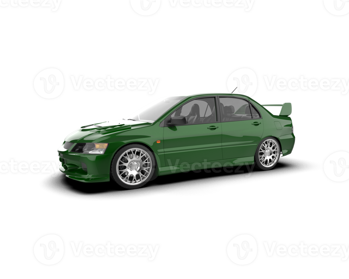Realistic sport car isolated on background. 3d rendering - illustration png