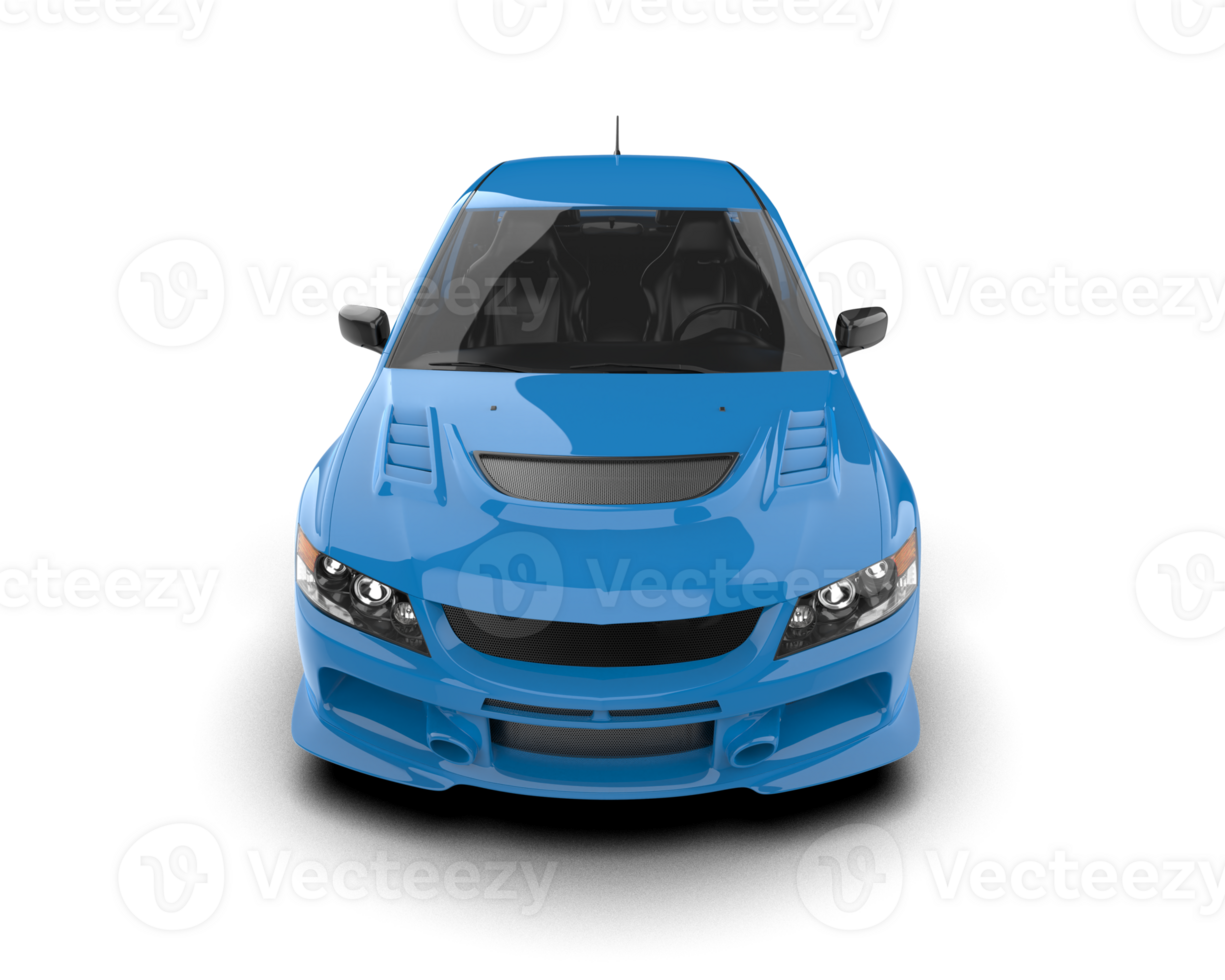 Realistic sport car isolated on background. 3d rendering - illustration png