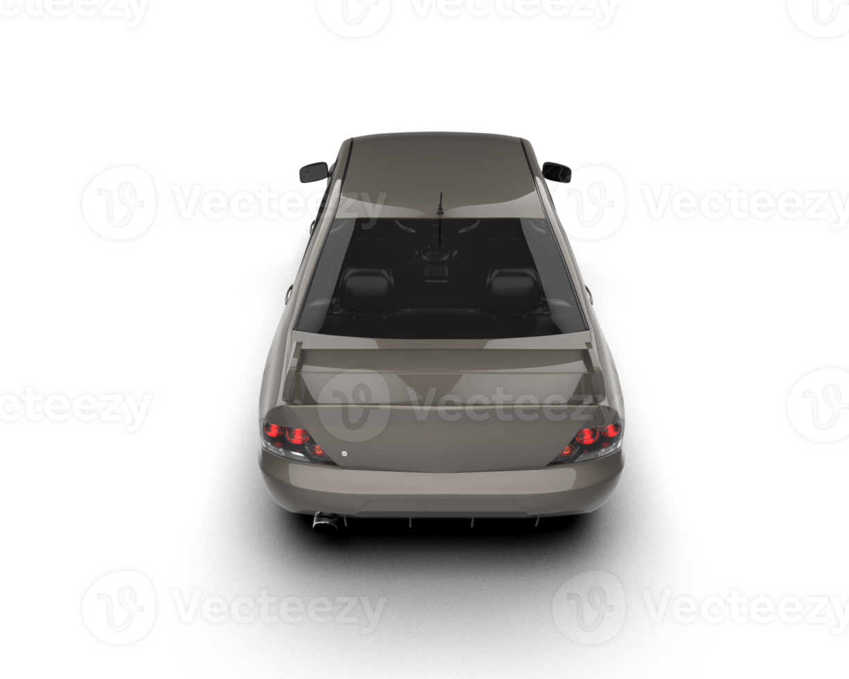 Realistic sport car isolated on background. 3d rendering - illustration png