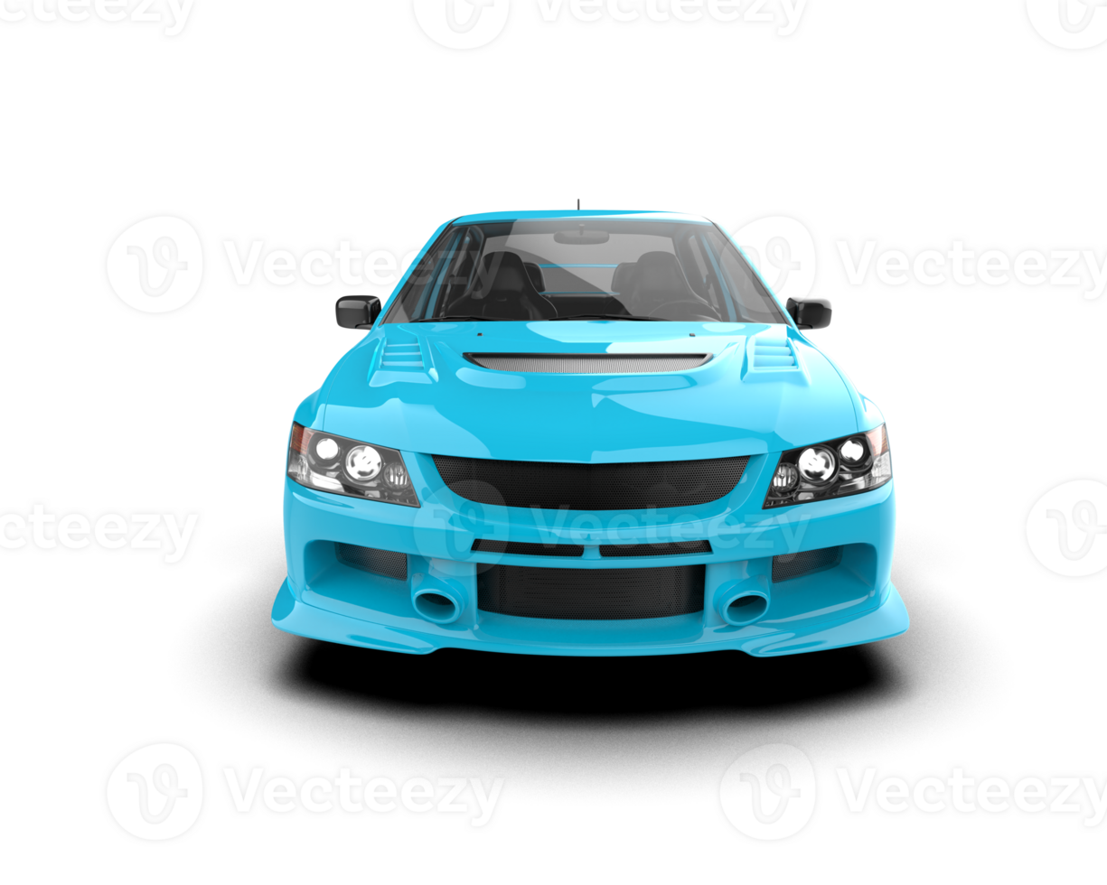 Realistic sport car isolated on background. 3d rendering - illustration png