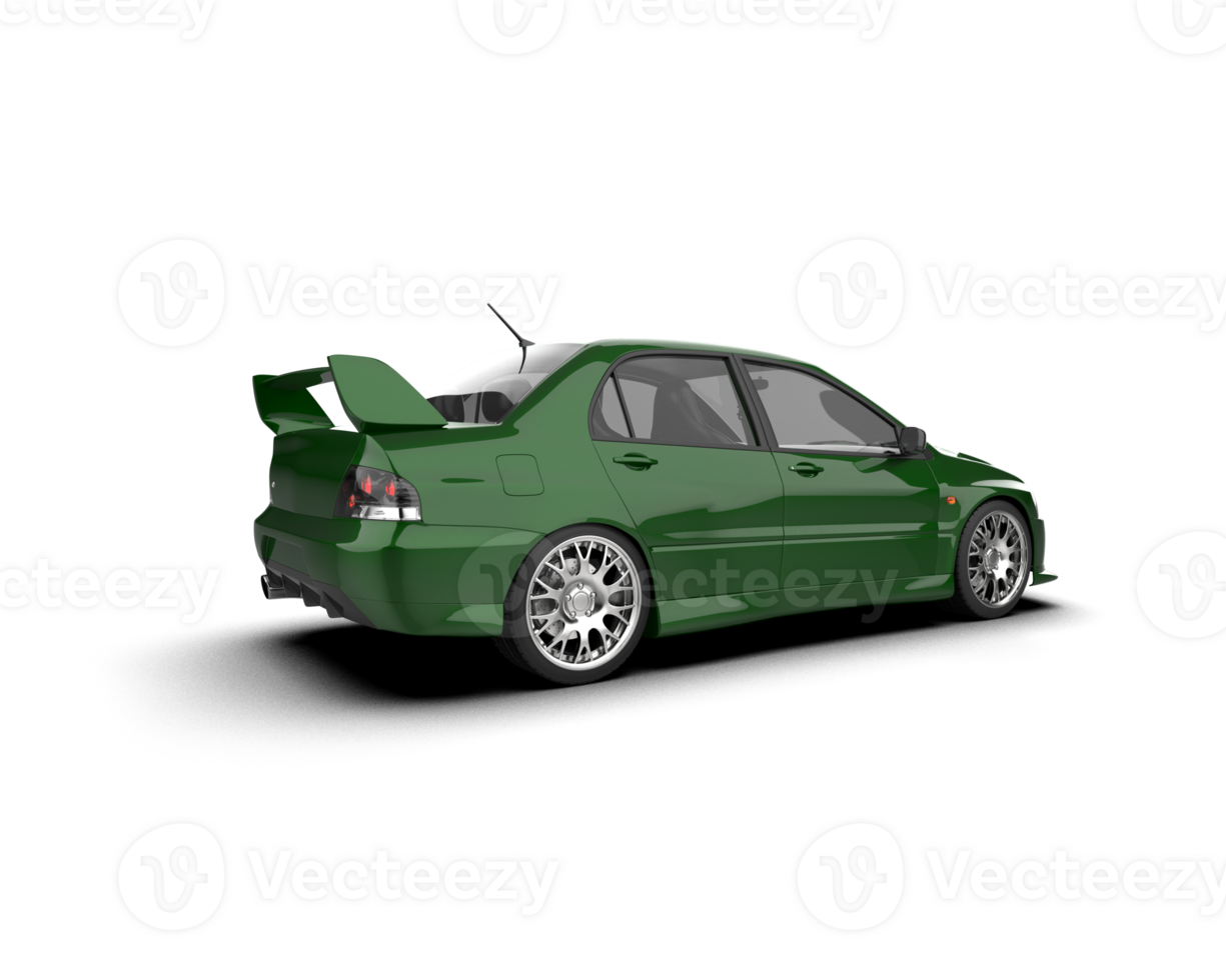 Realistic sport car isolated on background. 3d rendering - illustration png