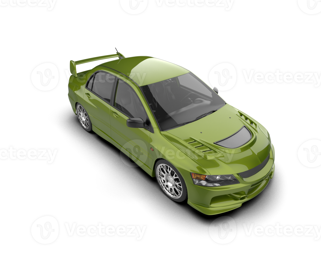 Realistic sport car isolated on background. 3d rendering - illustration png
