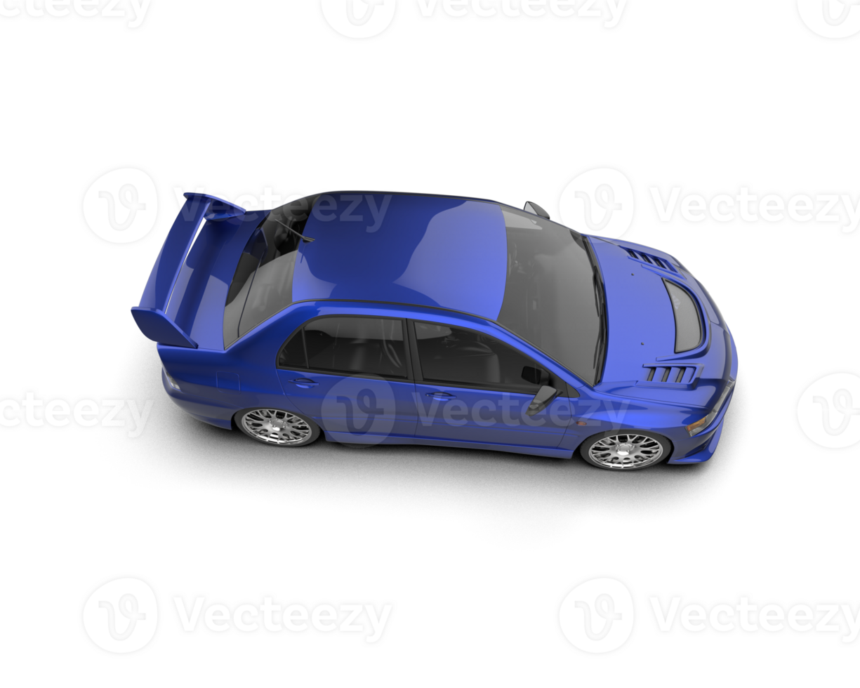 Realistic sport car isolated on background. 3d rendering - illustration png
