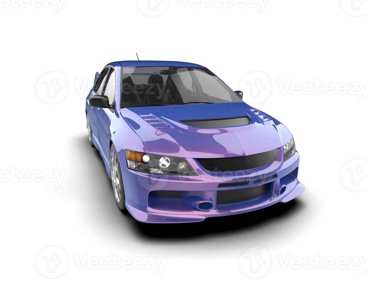 Realistic sport car isolated on background. 3d rendering - illustration png