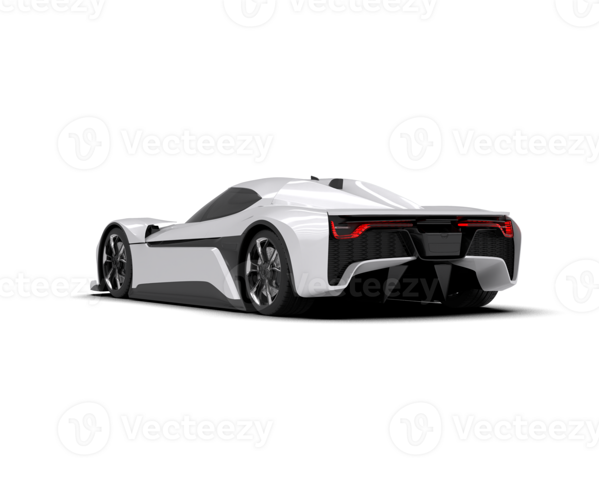 Realistic sport car isolated on background. 3d rendering - illustration png