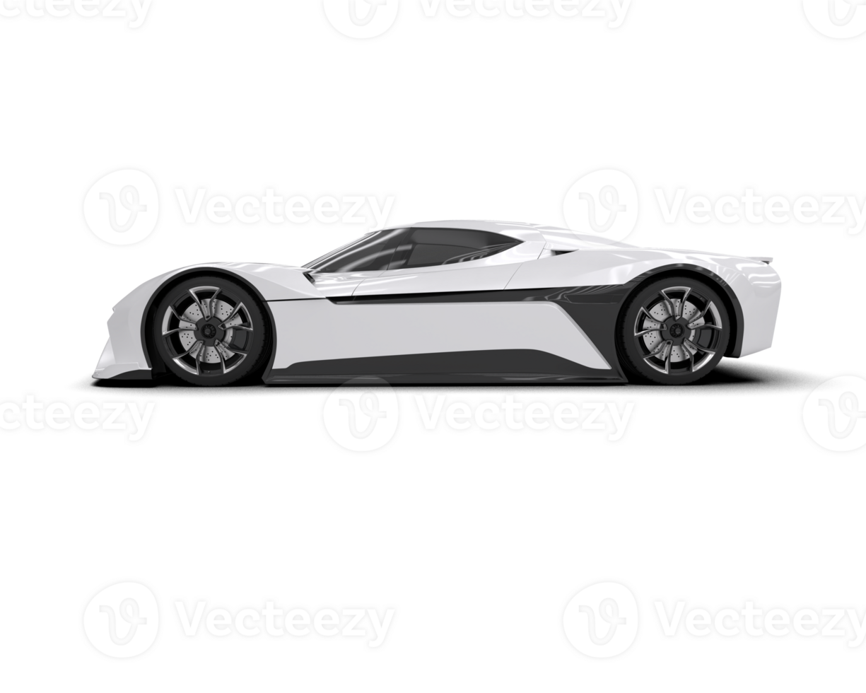 Realistic sport car isolated on background. 3d rendering - illustration png