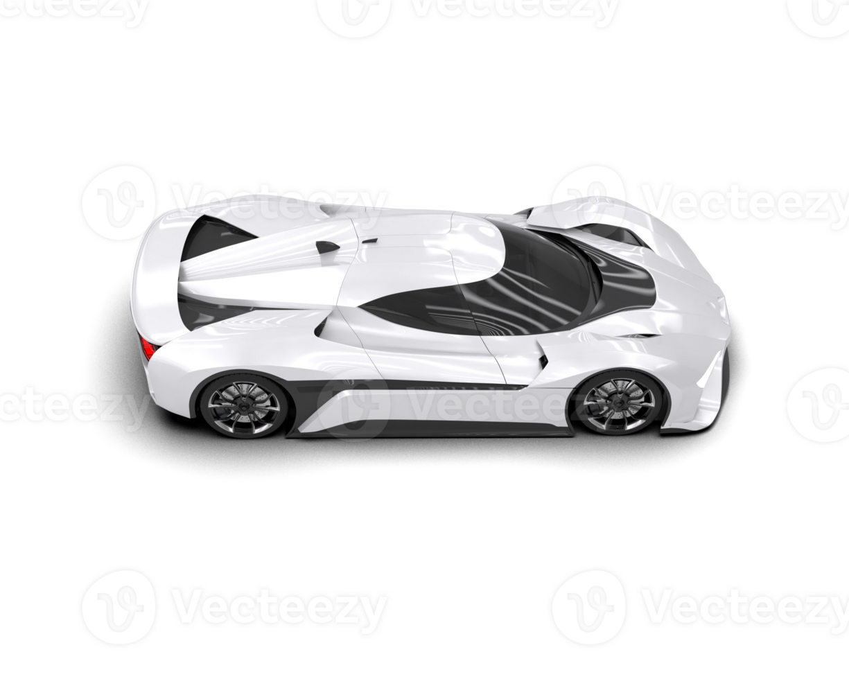 Realistic sport car isolated on background. 3d rendering - illustration png