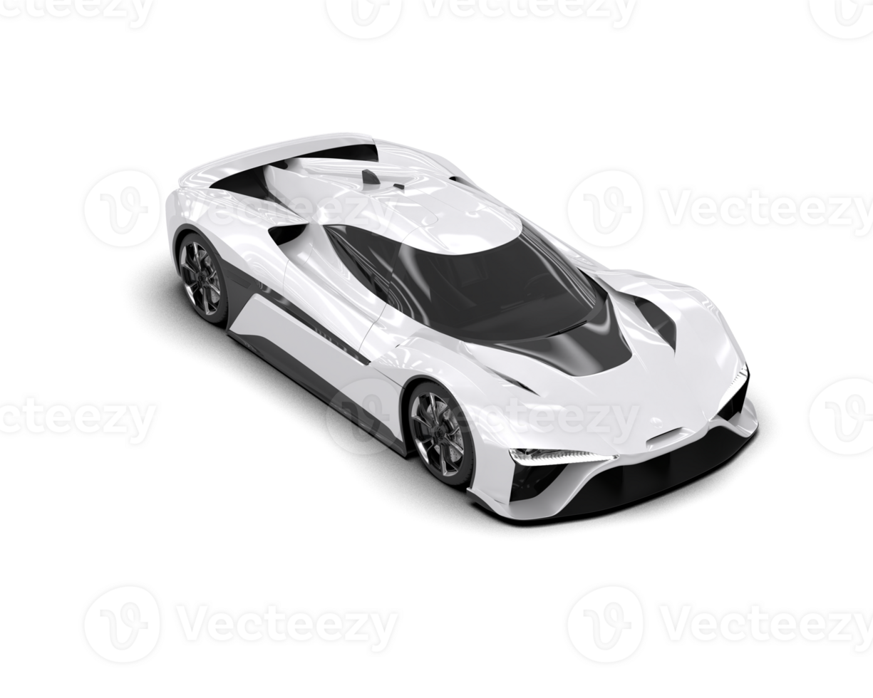 Realistic sport car isolated on background. 3d rendering - illustration png