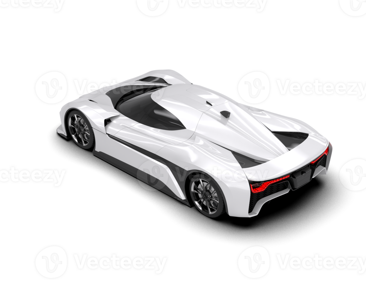 Realistic sport car isolated on background. 3d rendering - illustration png