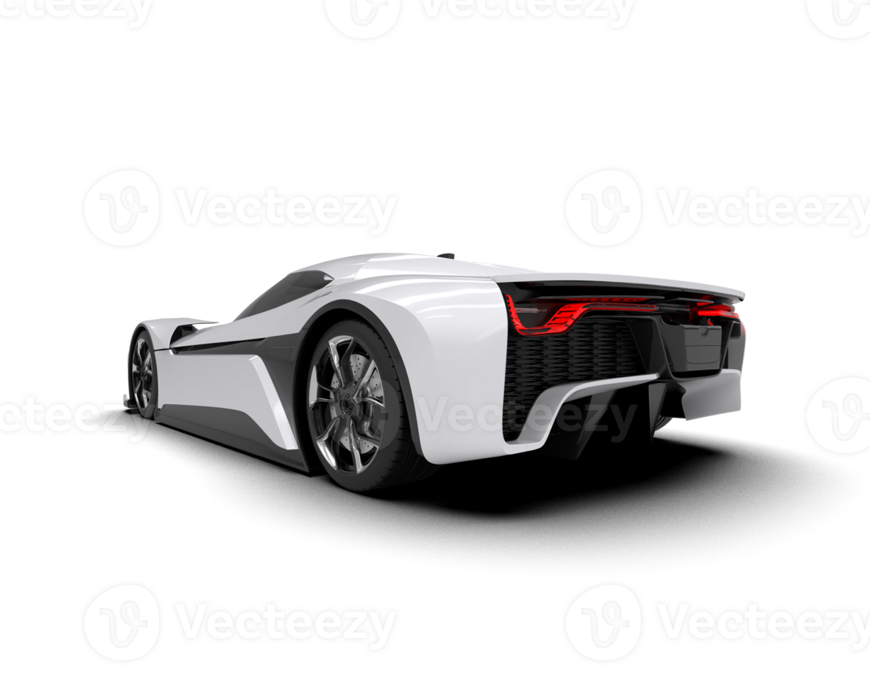 Realistic sport car isolated on background. 3d rendering - illustration png