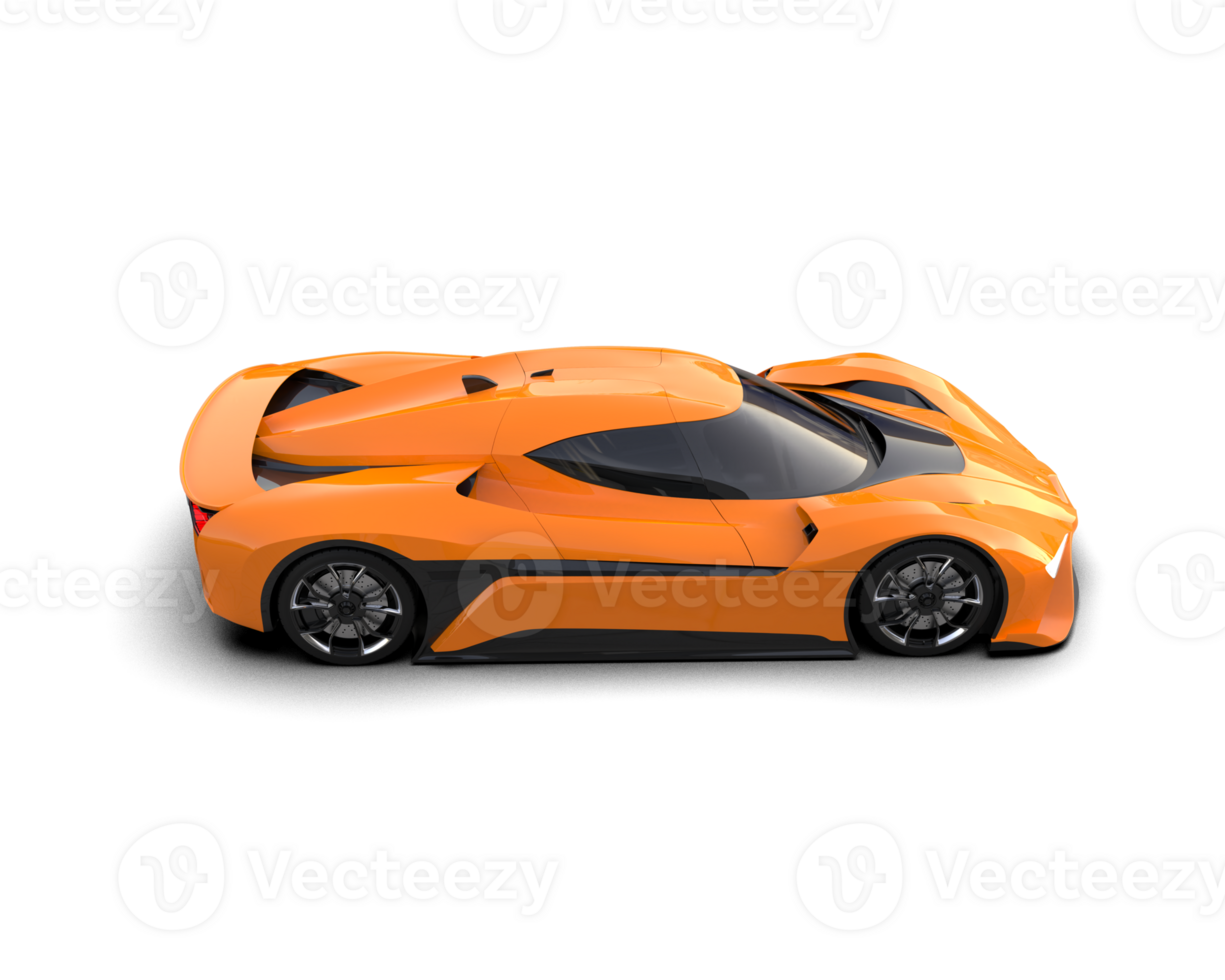 Realistic sport car isolated on background. 3d rendering - illustration png