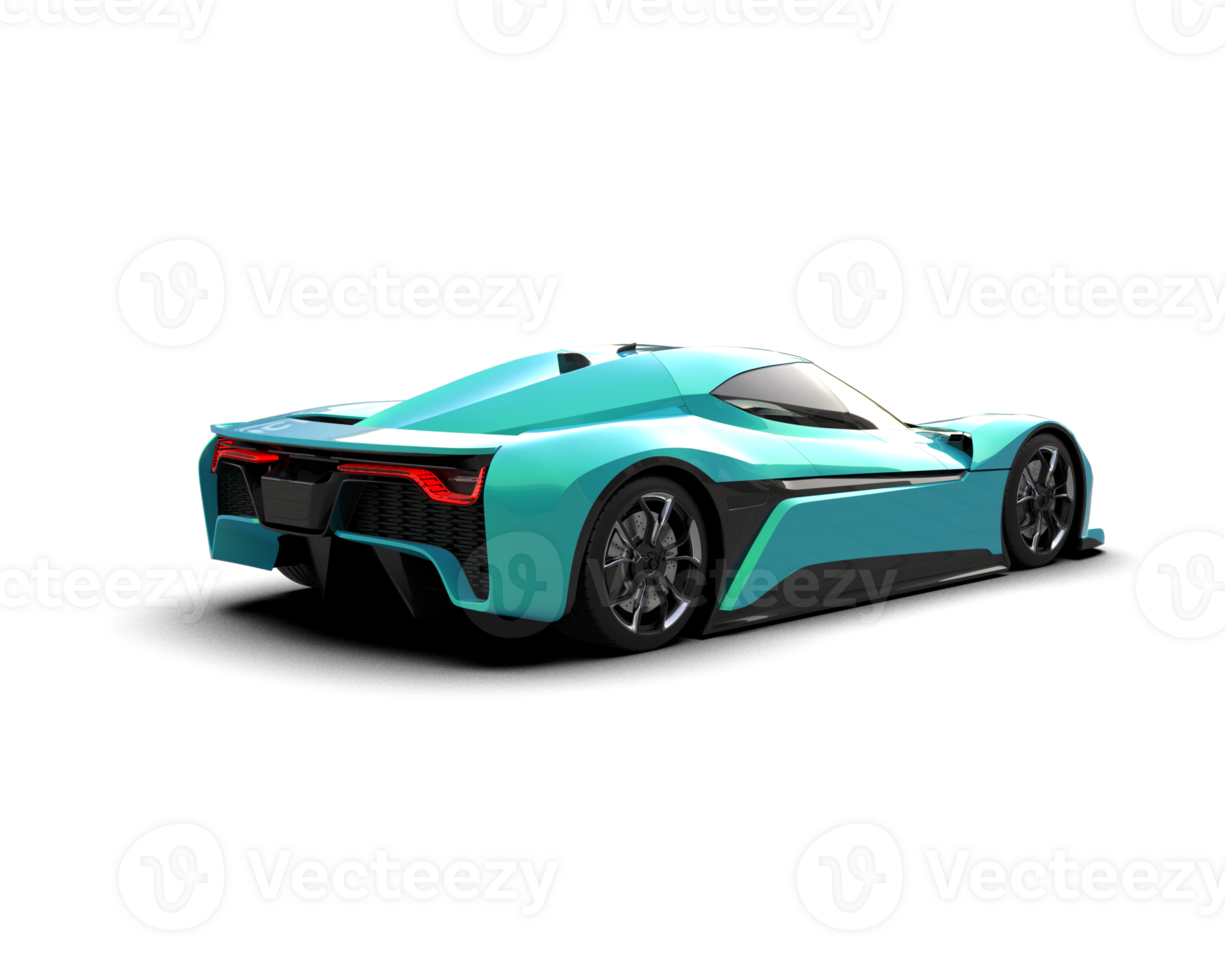 Realistic sport car isolated on background. 3d rendering - illustration png