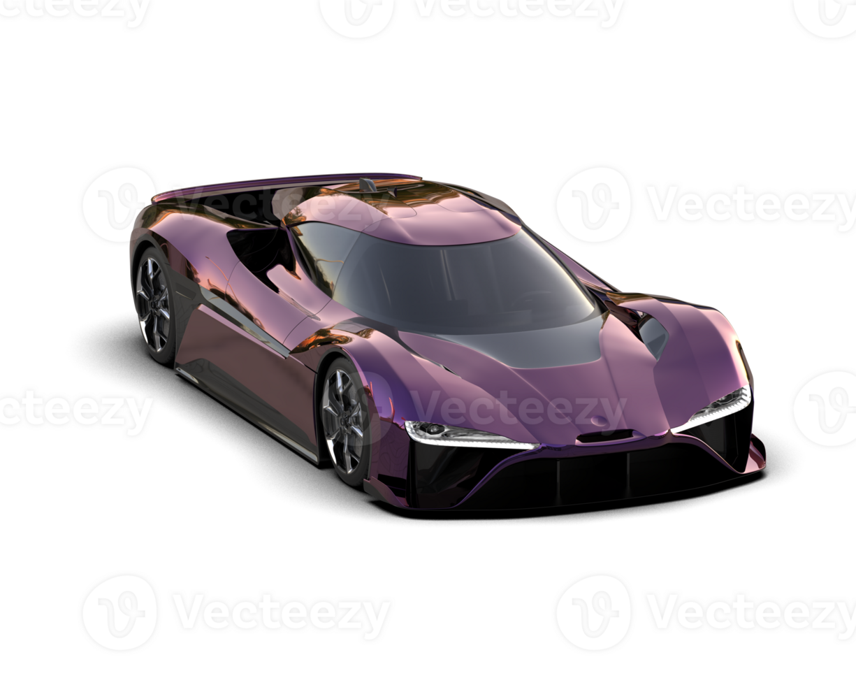 Realistic sport car isolated on background. 3d rendering - illustration png