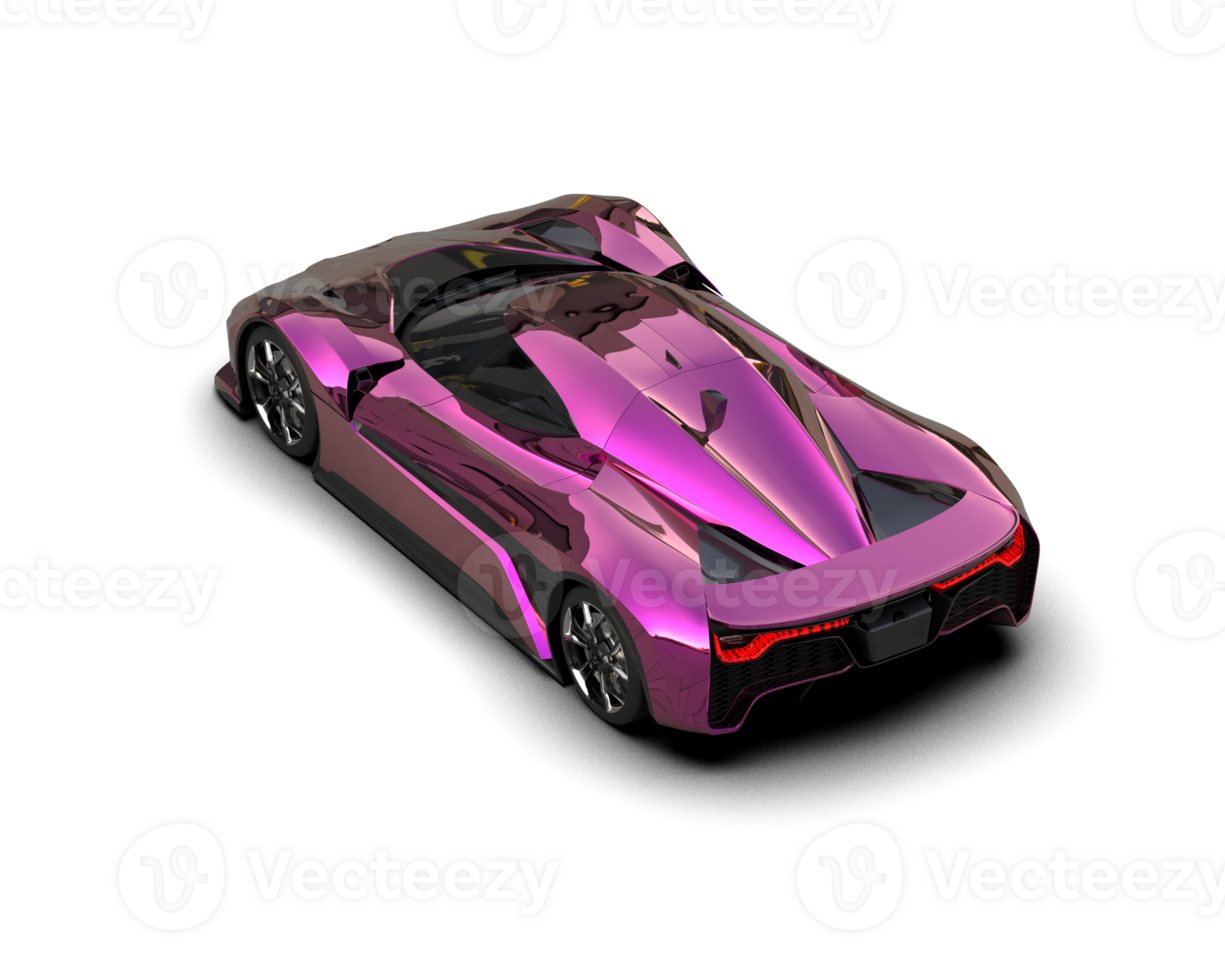 Realistic sport car isolated on background. 3d rendering - illustration png