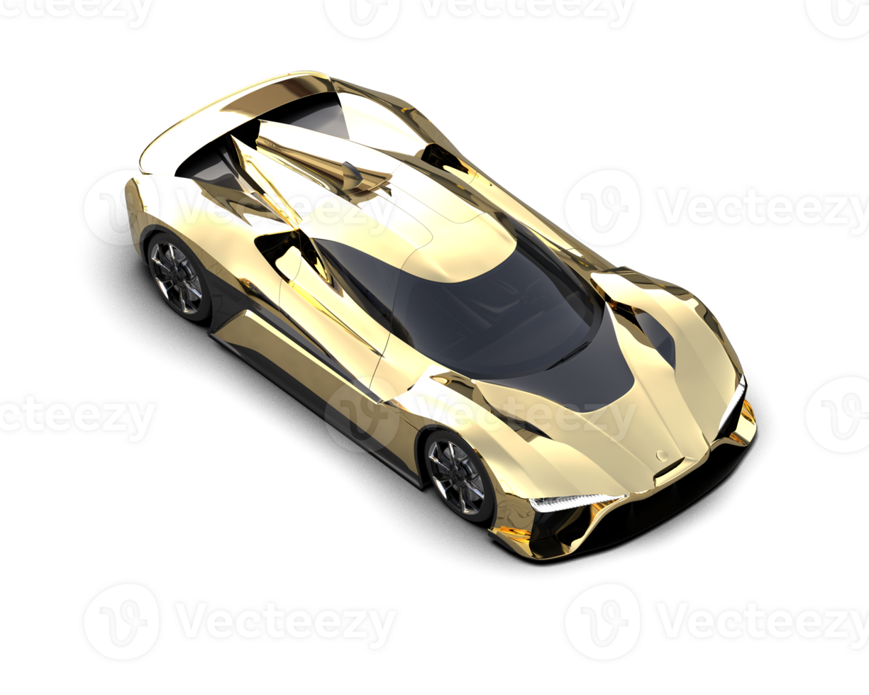Realistic sport car isolated on background. 3d rendering - illustration png