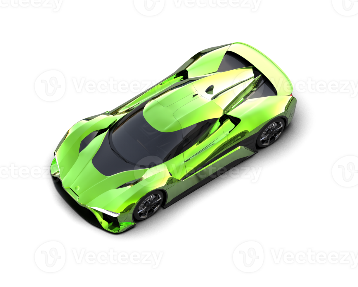 Realistic sport car isolated on background. 3d rendering - illustration png