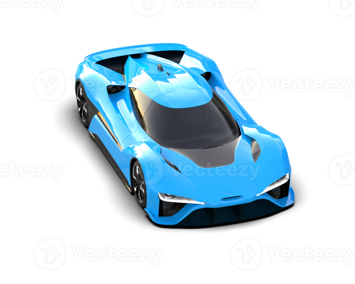 Realistic sport car isolated on background. 3d rendering - illustration png
