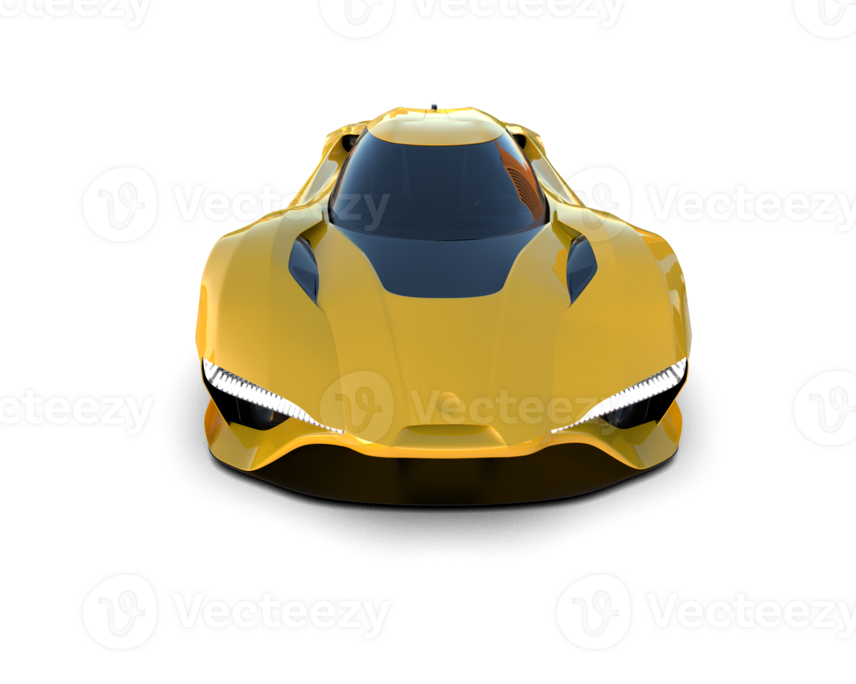 Realistic sport car isolated on background. 3d rendering - illustration png