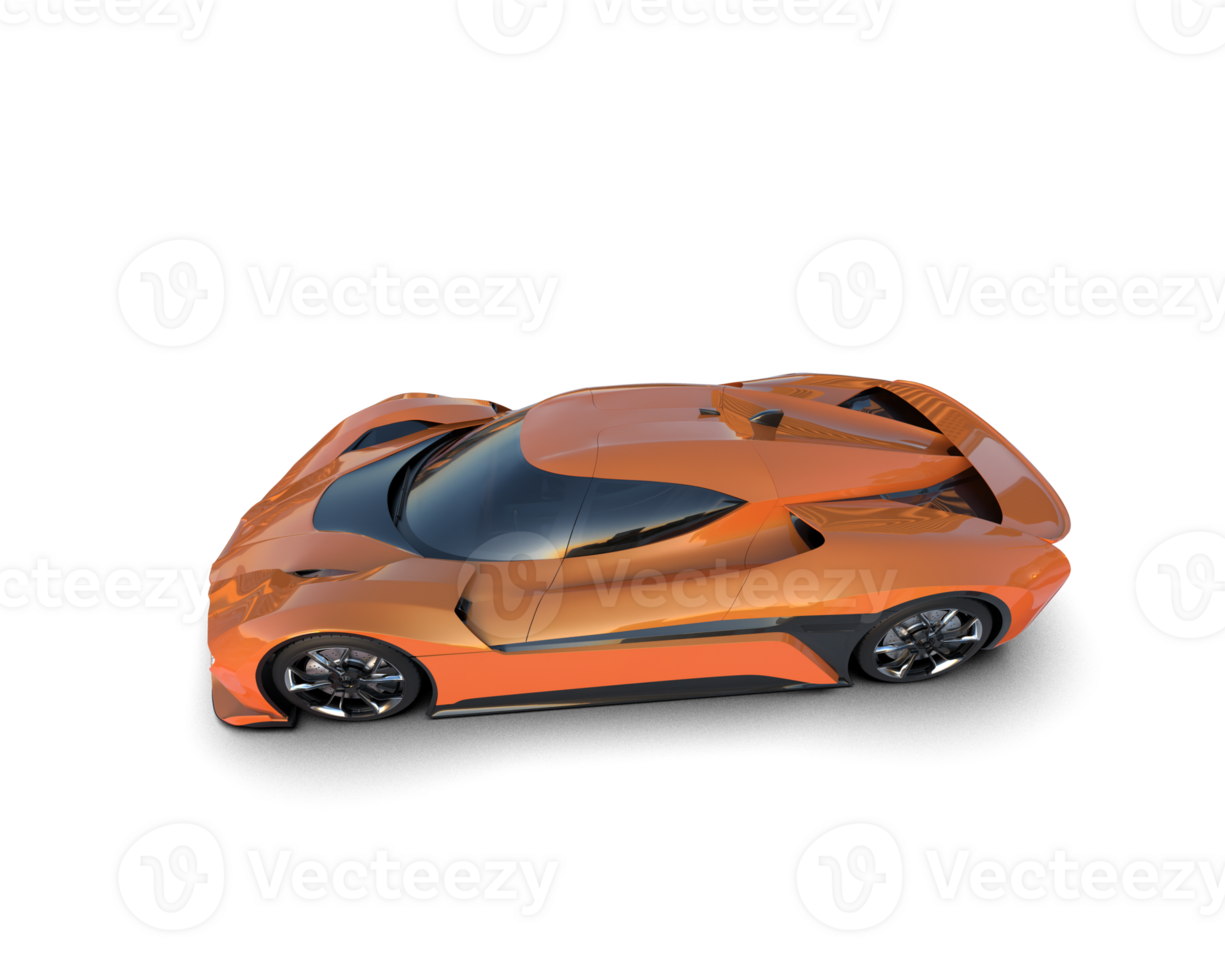 Realistic sport car isolated on background. 3d rendering - illustration png
