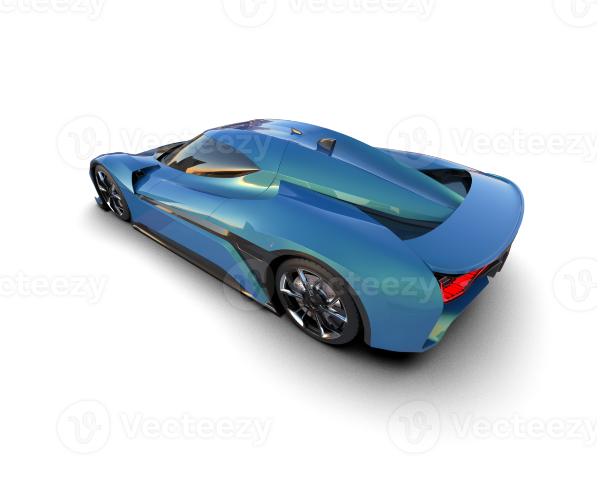 Realistic sport car isolated on background. 3d rendering - illustration png