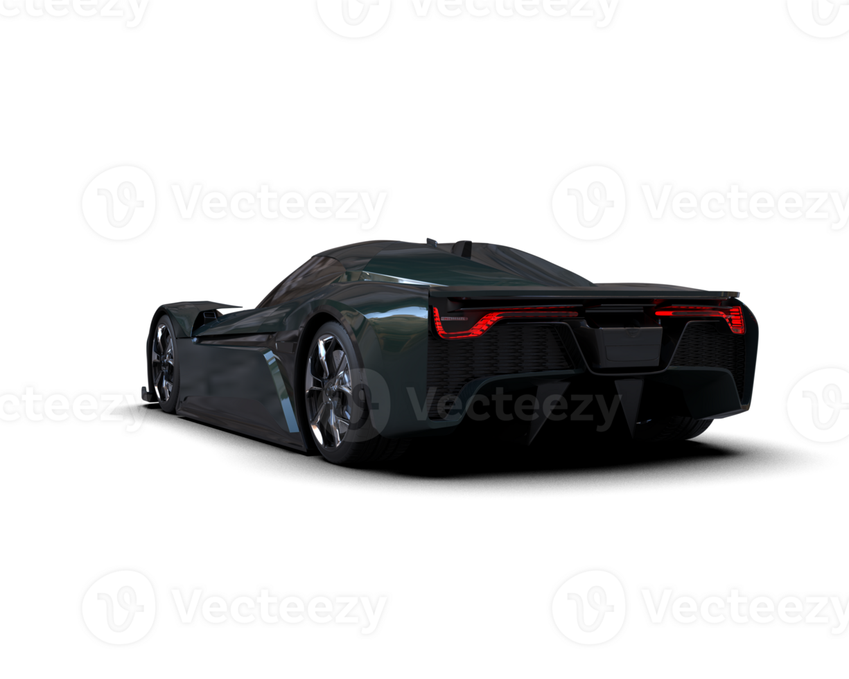 Realistic sport car isolated on background. 3d rendering - illustration png