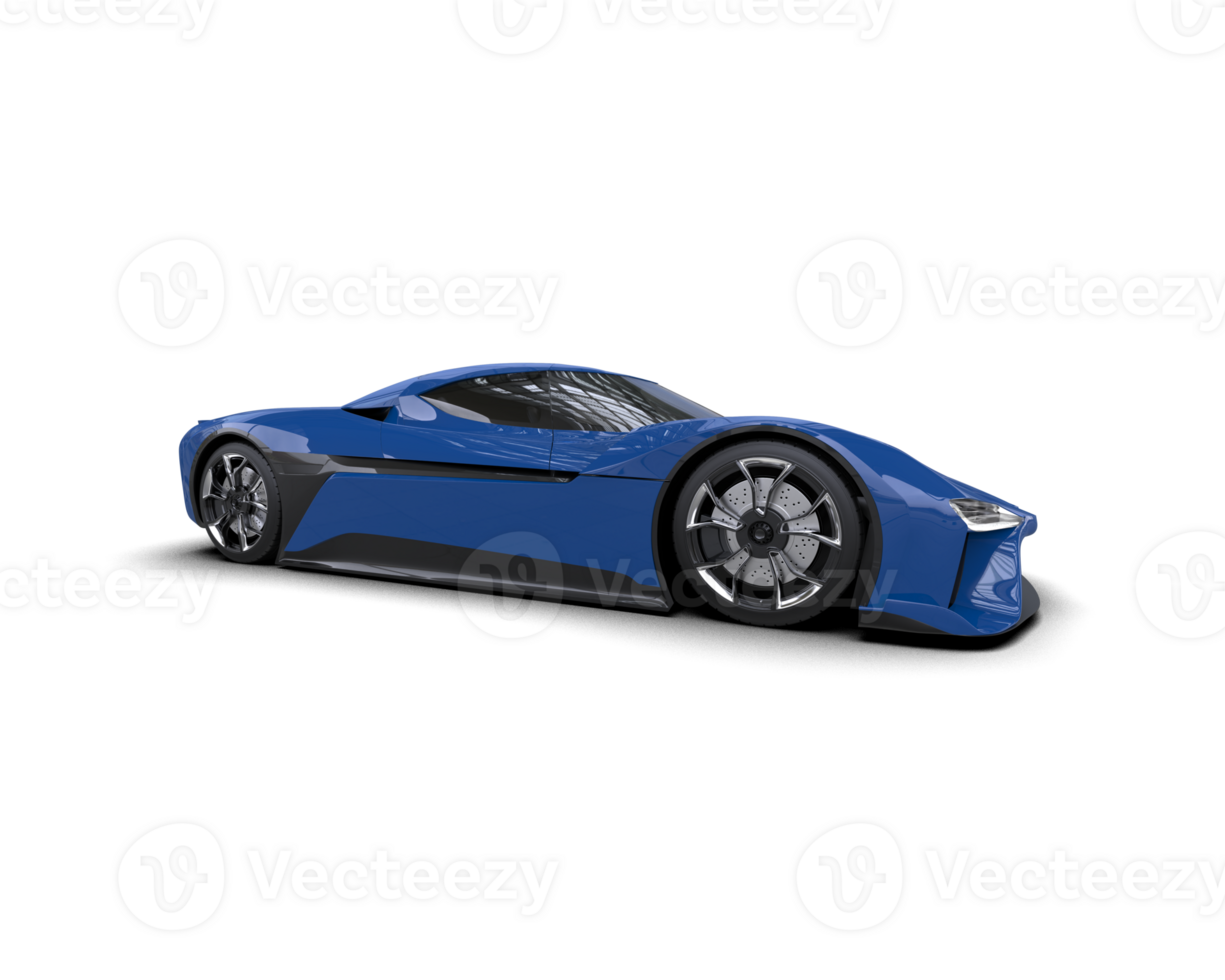 Realistic sport car isolated on background. 3d rendering - illustration png