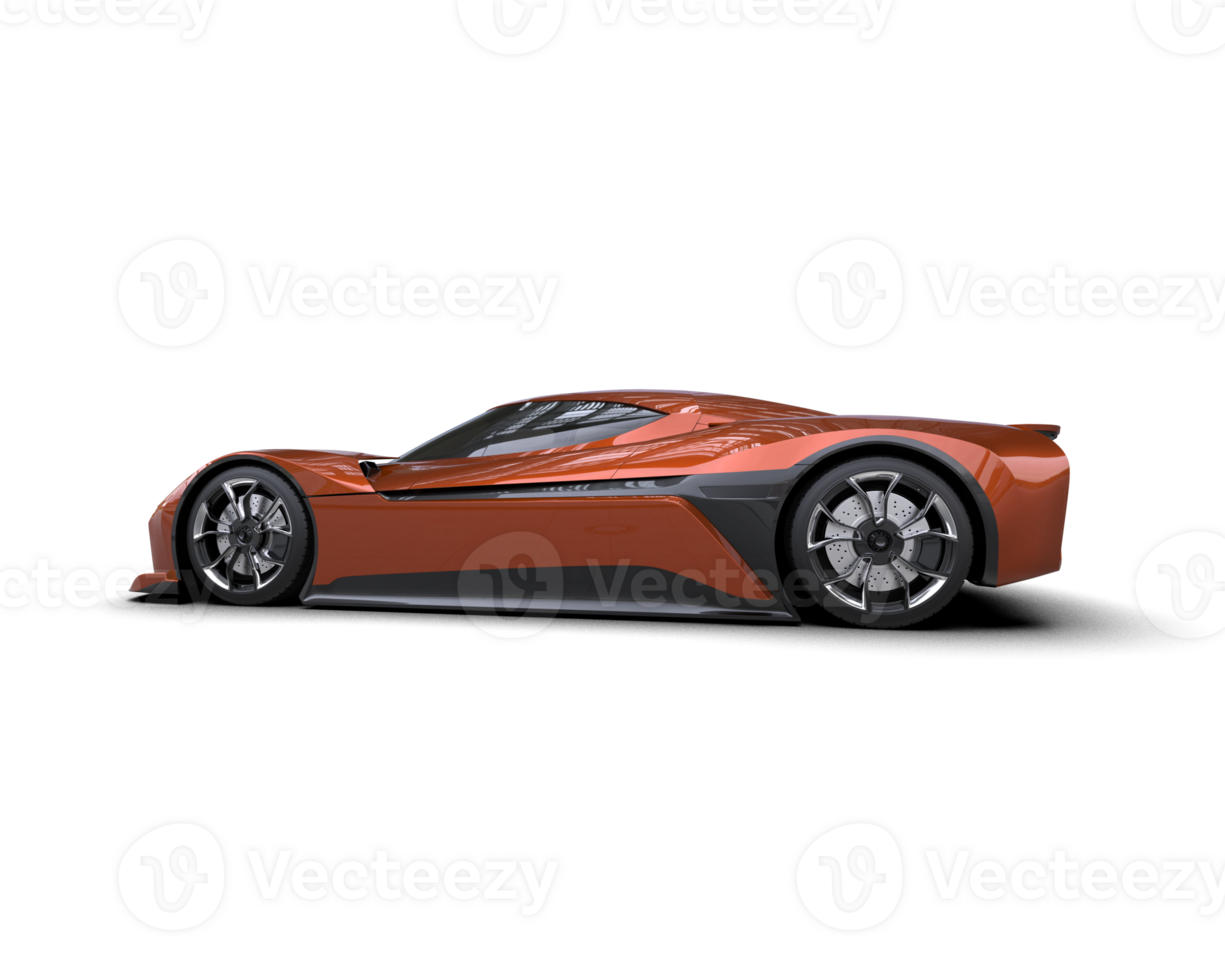 Realistic sport car isolated on background. 3d rendering - illustration png