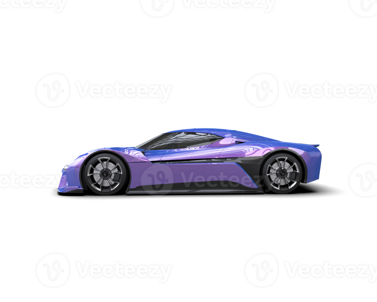 Realistic sport car isolated on background. 3d rendering - illustration png